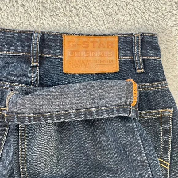 G Star Raw Jeans Men's 30 Dark Wash Straight Leg Premium Italian Denim Originals - Picture 8 of 11